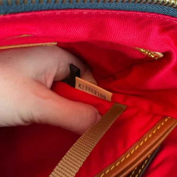 Dooney & Bourke Navy DB Monogram Tassel Executive Tote XL Handbag NG1566 NV New - Picture 12 of 12